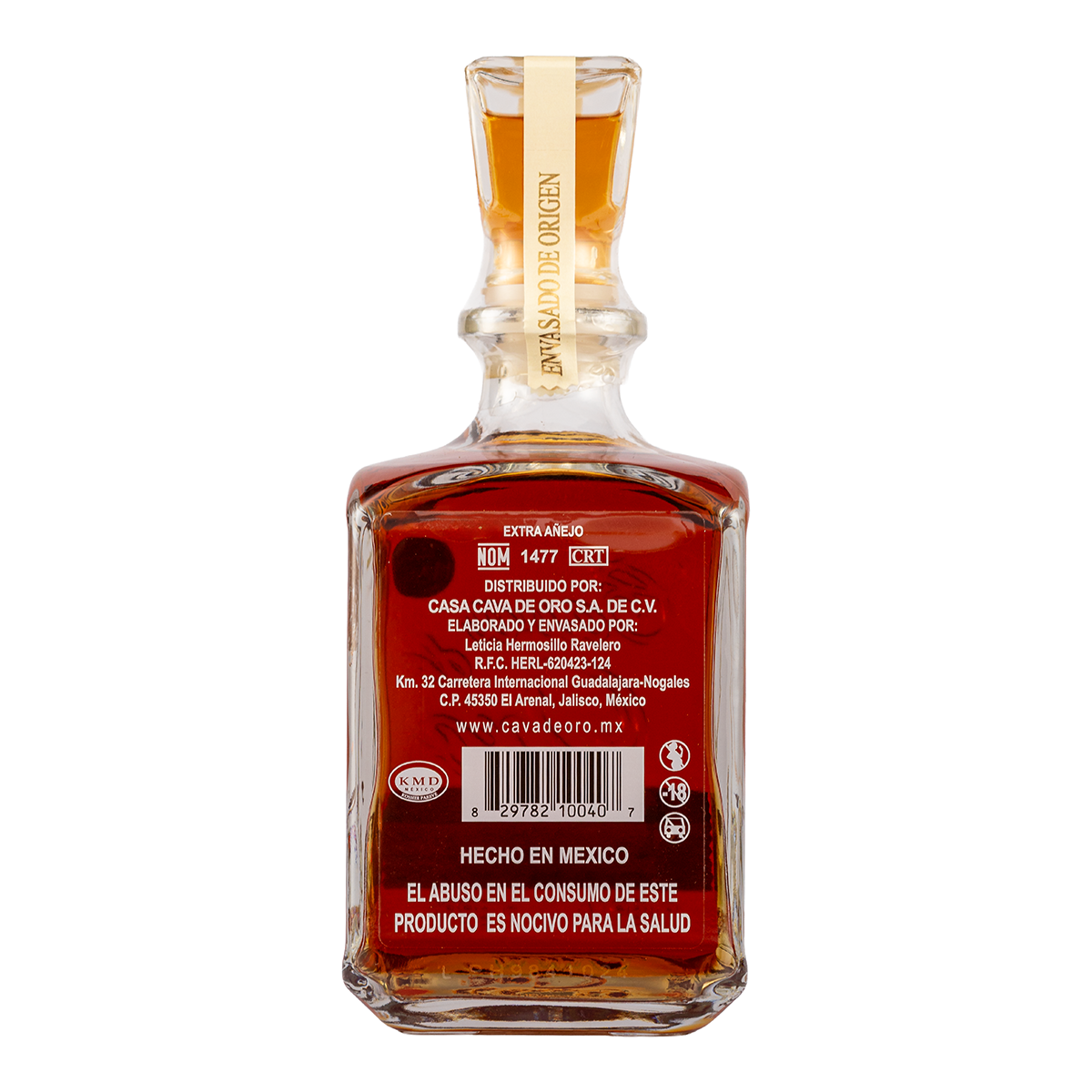 Tequila Gran Cava de Oro Extra Añejo 750 Ml