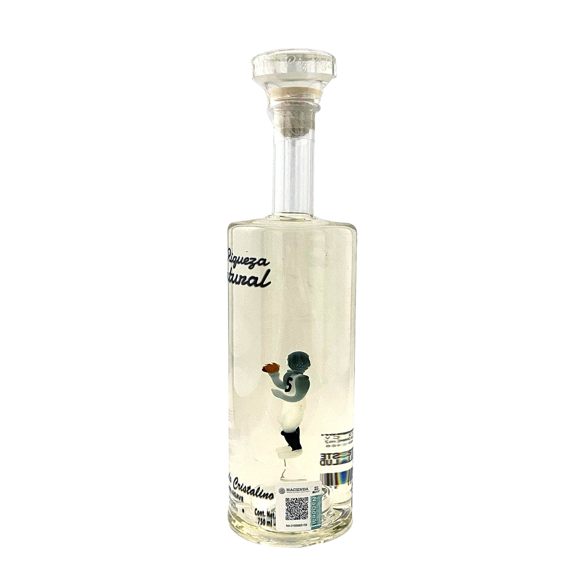 Tequila Riqueza Natural Reposado Cristalino Futbol 750 ml