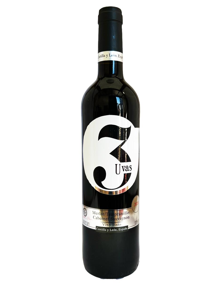 Vino Tinto 3 Uvas 750 Ml