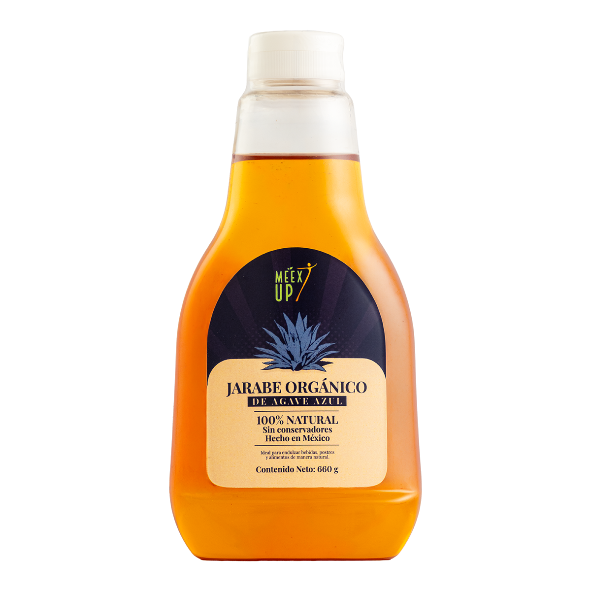 Jarabe Orgánico de Agave Meex Up Pet 660 Ml