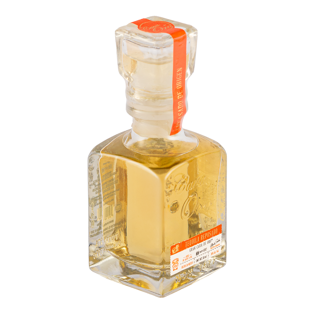Tequila Gran Cava de Oro Reposado Mini 50 Ml