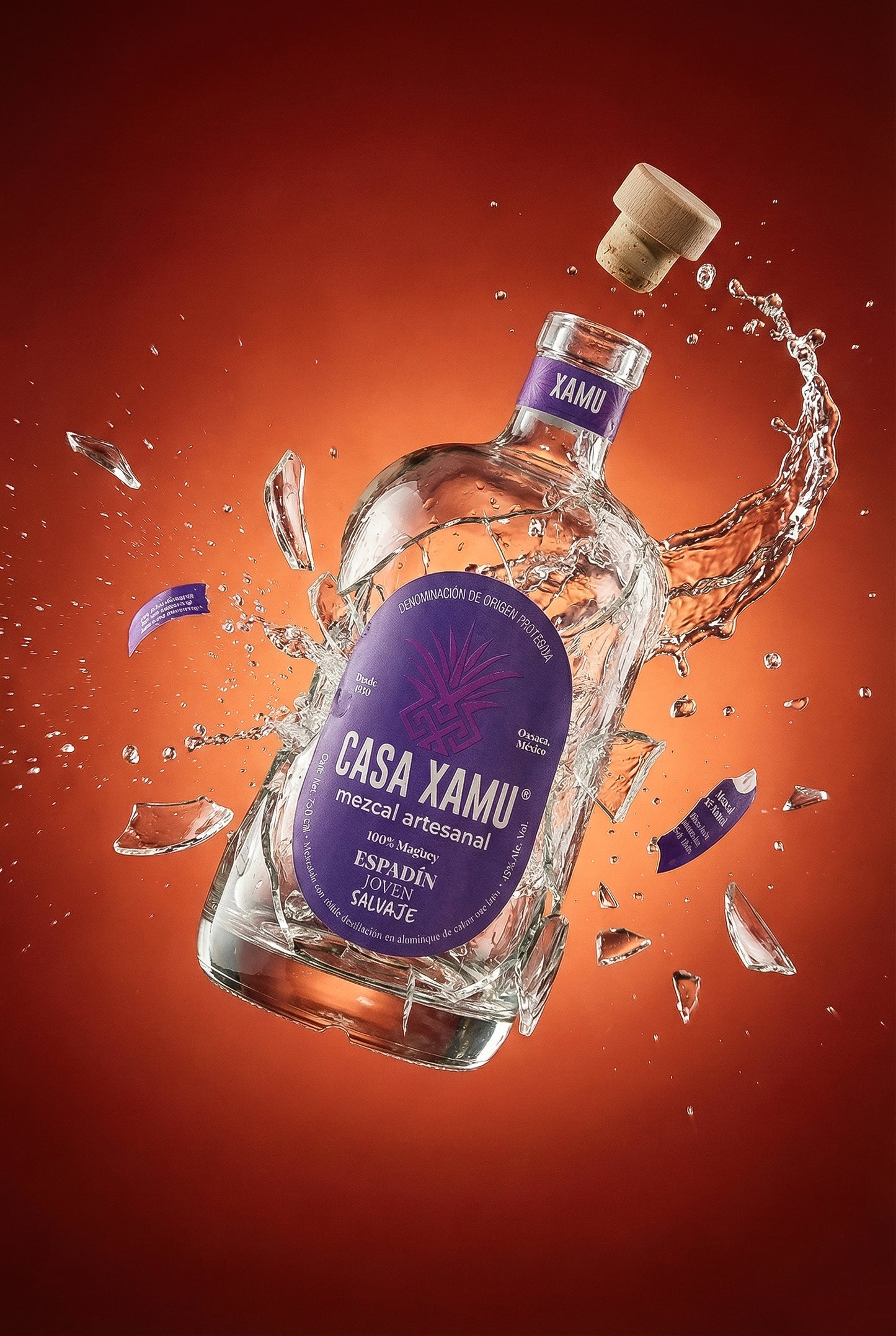 Mezcal Artesanal Casa Xamu Joven Espadín Salvaje 750 Ml