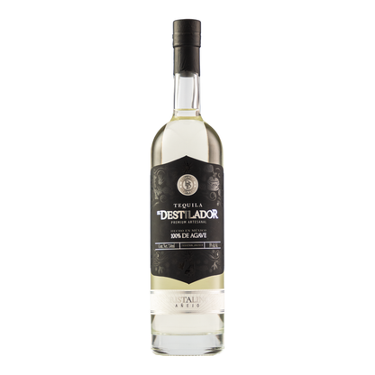 Tequila El Destilador Añejo Cristalino Premium 750 Ml