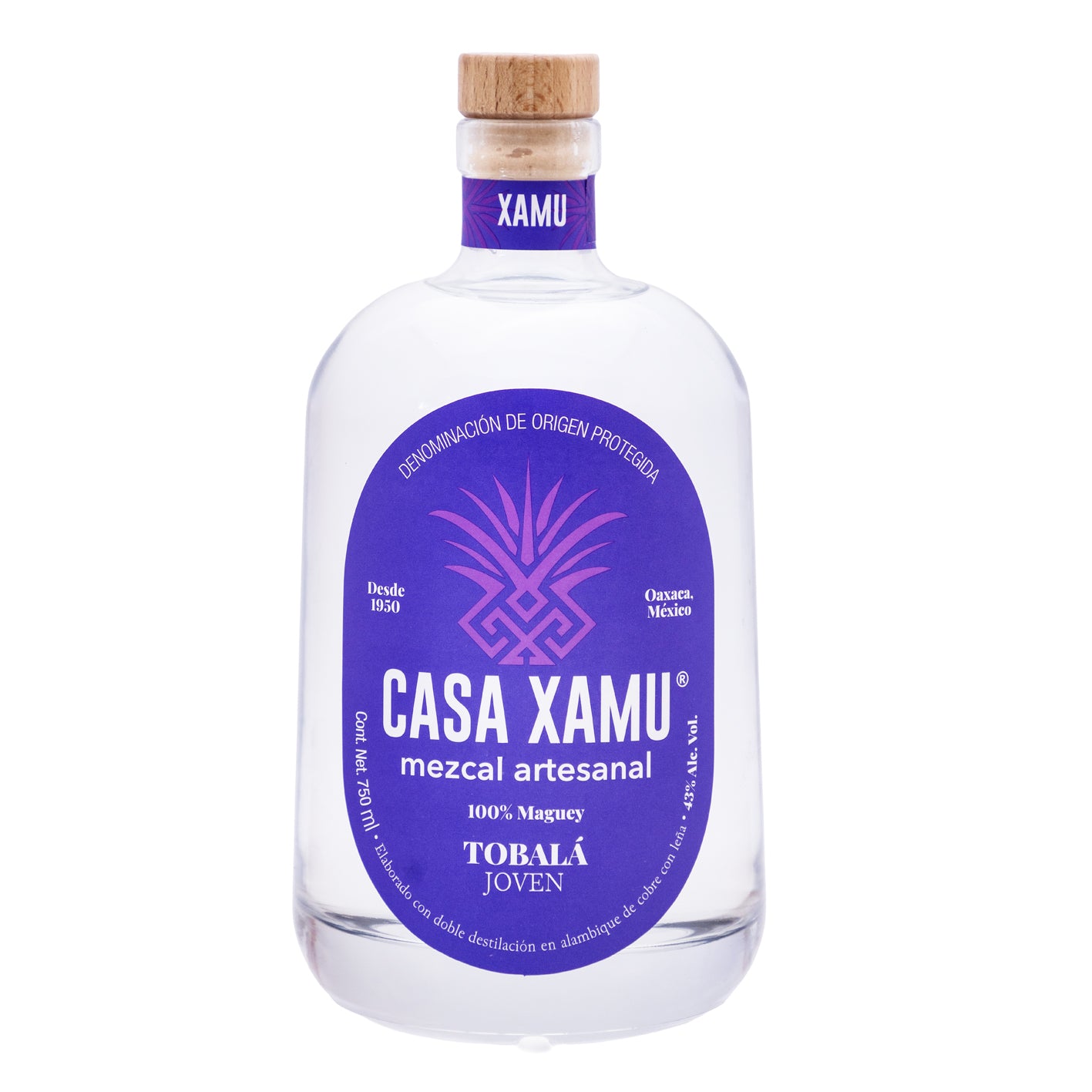Mezcal Artesanal Casa Xamu Joven Tobalá 750 Ml