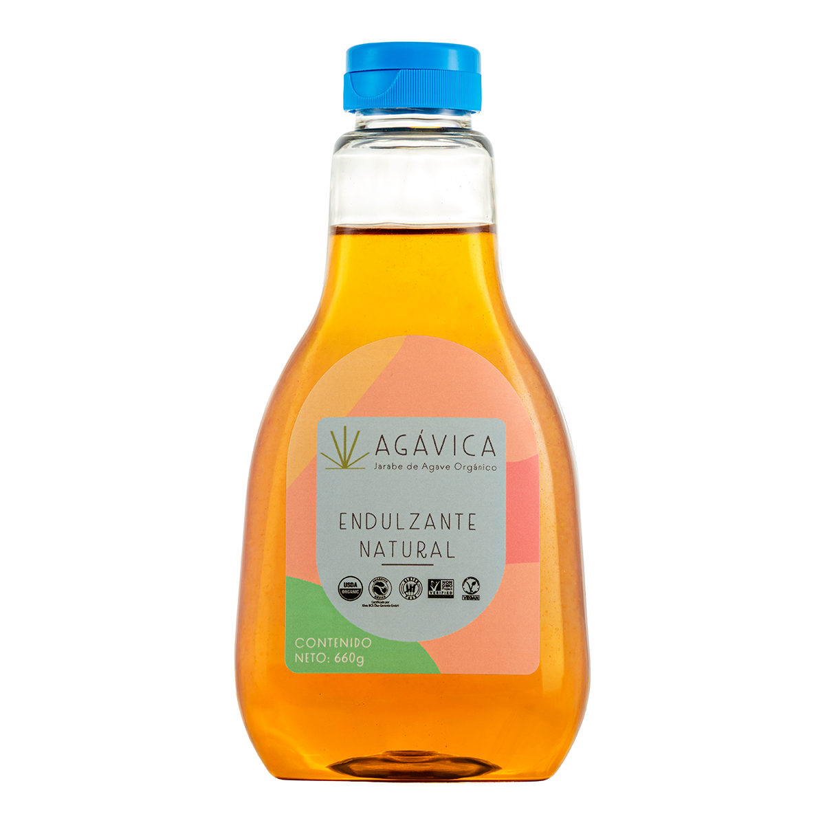 Jarabe de Agave Orgánico Agávica Endulzante 660 Gr