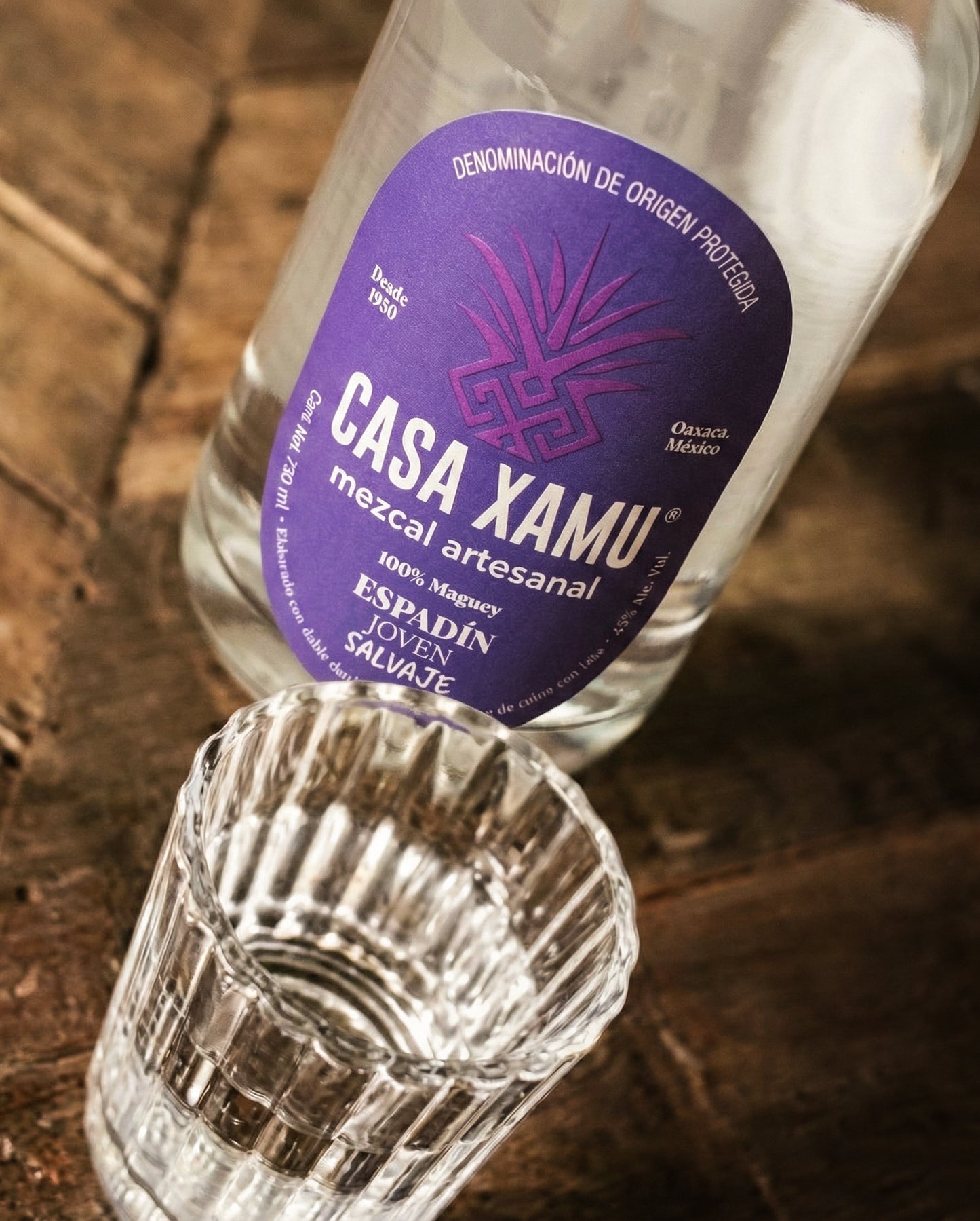 Mezcal Artesanal Casa Xamu Joven Espadín Salvaje 750 Ml