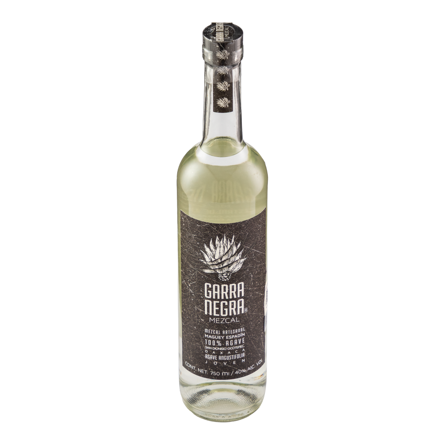 Mezcal Artesanal Garra Negra Maguey Espadín 750 Ml