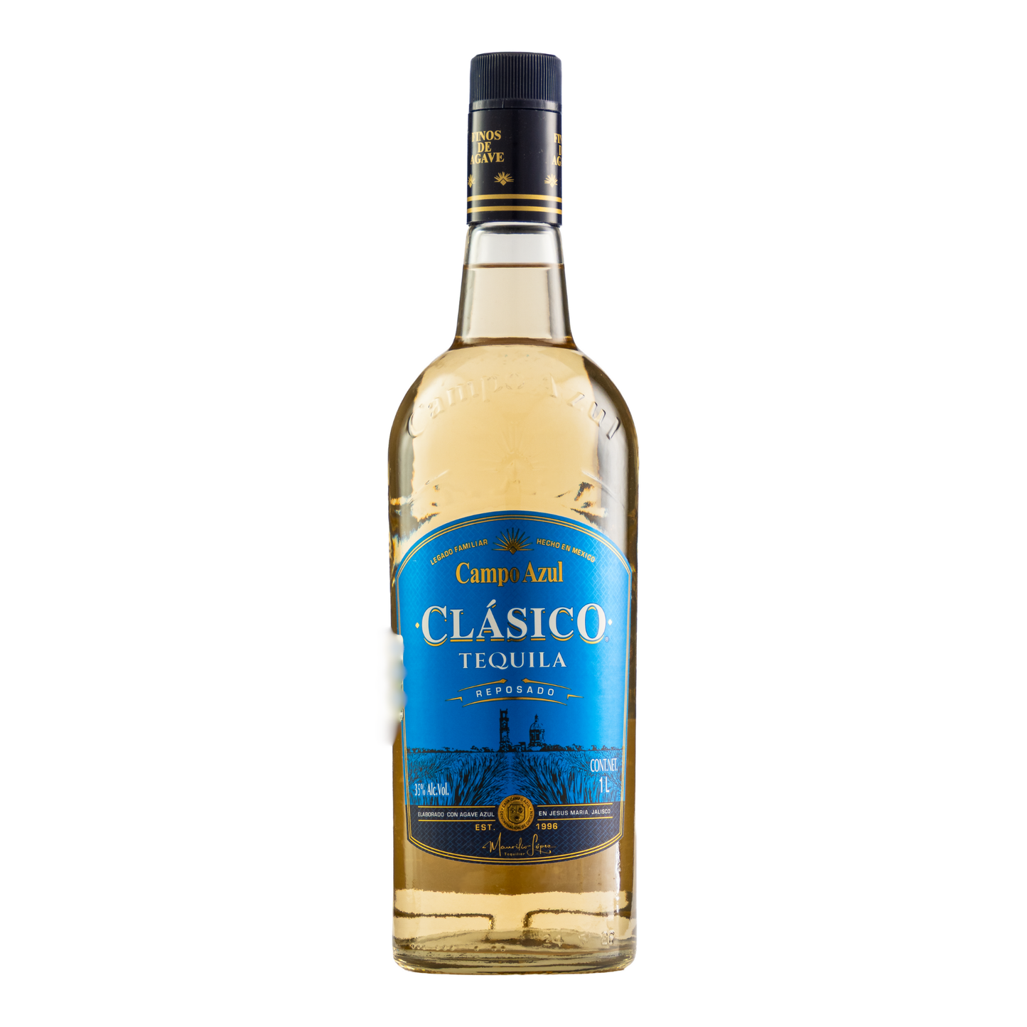 Tequila Campo Azul Reposado Clásico 1000 Ml