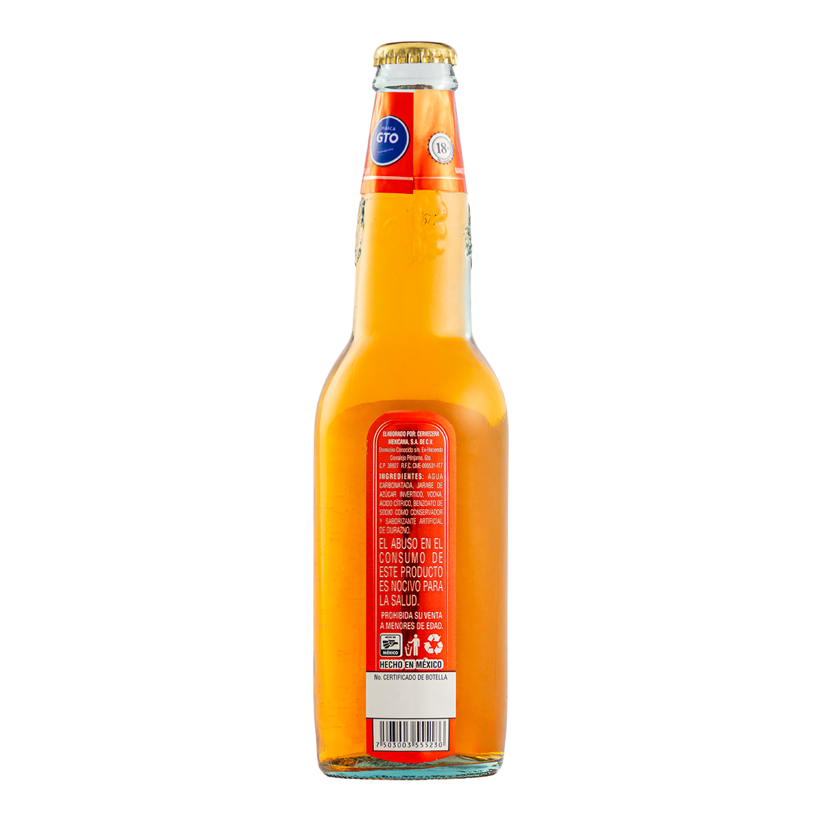 Bebida Burbs Vodka con Durazno 355 Ml