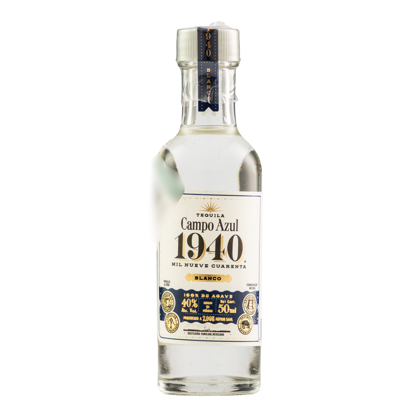 Tequila Campo Azul 1940 Blanco 50 Ml